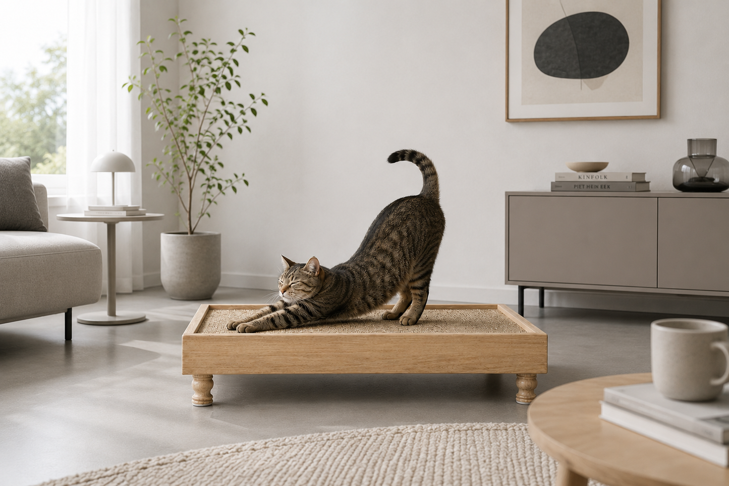 Natural  Wood Frame Scratcher