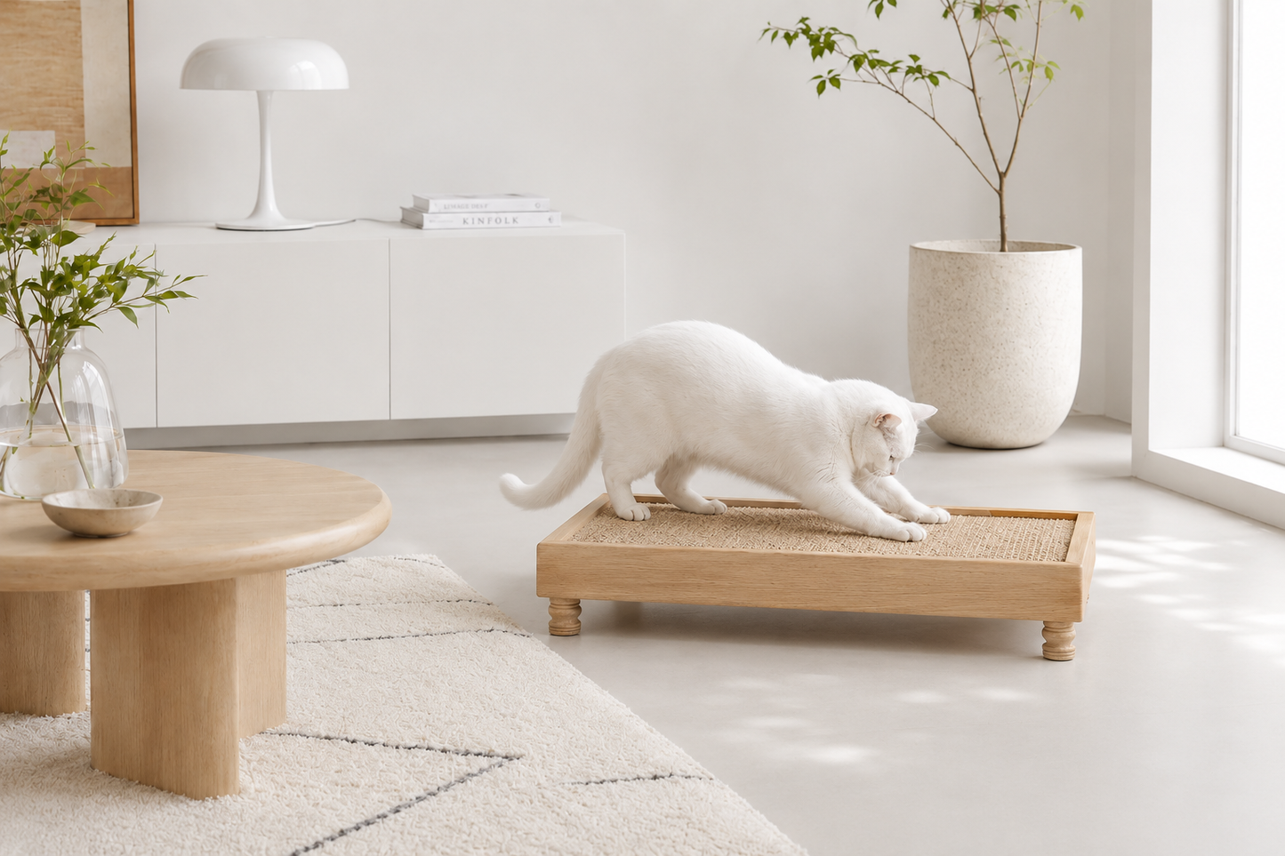 Natural  Wood Frame Scratcher