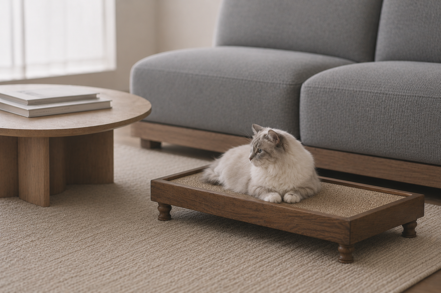 Natural  Wood Frame Scratcher